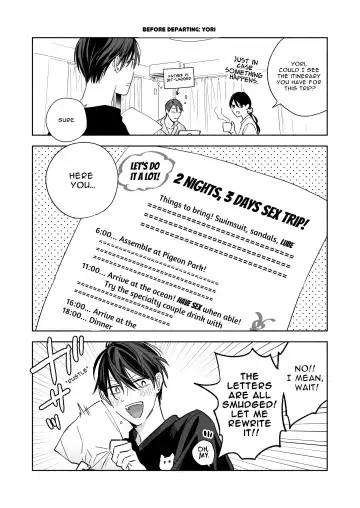 [Nabara Shouko] Tachi to Neko Docchi ga Ii no? 3 ~Soto demo Nakayoku Mitsudomoe~ | Top or Bottom? 3 ~Vacation 3-way Sex~ Fhentai - Page 57