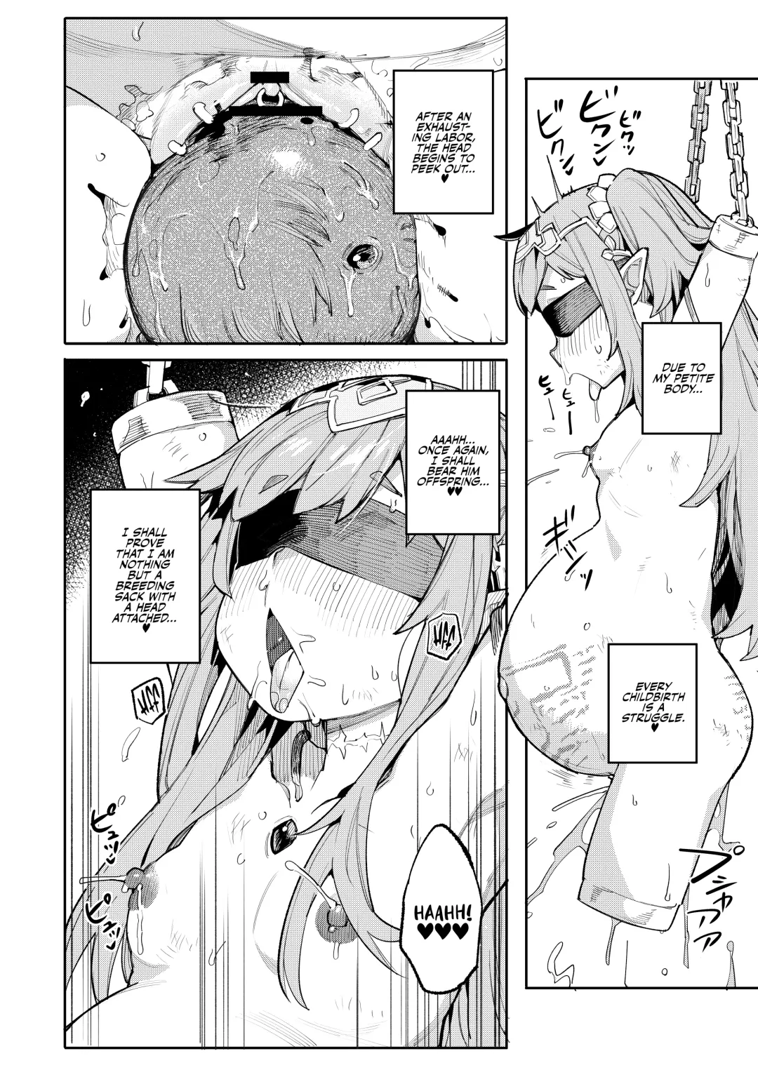 [Henrybird - Yanagihara Mitsuki] Seirei Rougoku Nyehiru ~Choukyou Zumi no Osanai Shikyuu ni Kizamareru Koufuku Bunsho~ | Enslaved Nymph Nyehil - The Tale of a Broken Sow Whose Immature Womb Was Trained To Submit Fhentai - Page 28