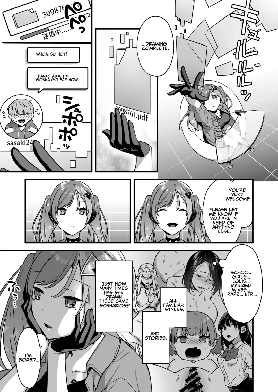 [Yamanashi Yuuya] Ero Manga AI no Gyakushuu ~Jinrui Wakarase Gyaku Rape~ Fhentai - Page 5