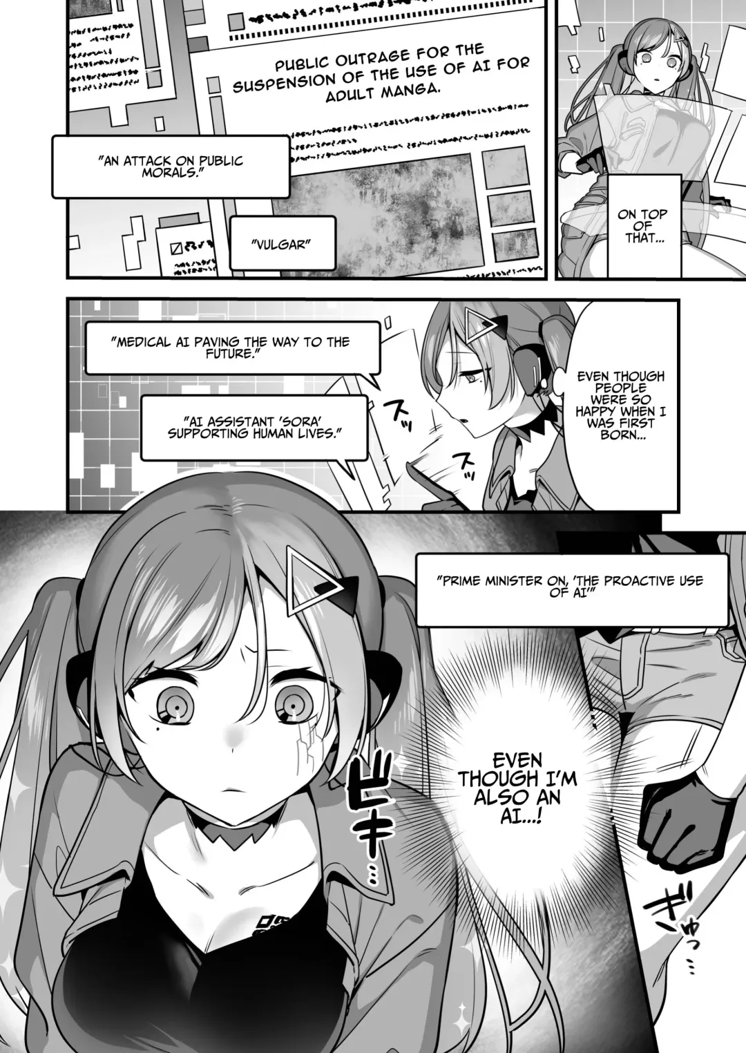 [Yamanashi Yuuya] Ero Manga AI no Gyakushuu ~Jinrui Wakarase Gyaku Rape~ Fhentai - Page 6