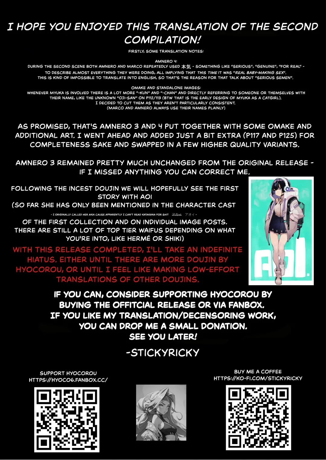 [Hyocorou] AMNERO Soushuuhen 2 - AMNERO3&4+OMAKE (decensored) Fhentai - Page 128