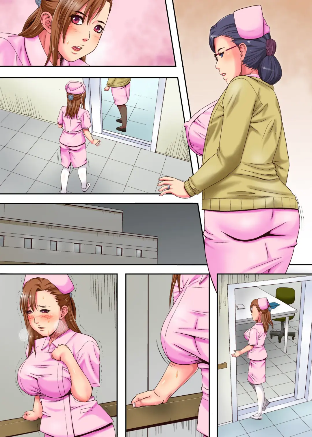 [Shizuki Shinra] Kekkon Iwai ni Zetsubou wo ~Kenshinteki de Utsukushii Niizuma Nurse-tachi wo Omocha ni Shite Netotteiku Kichiku Inchou no Hanashi~ Fhentai - Page 40