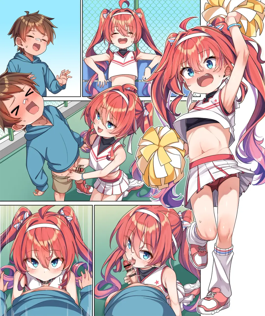 [Konnyaku] Cheer Cos Kazuki-chan to Shou-kun Fhentai - Page 8