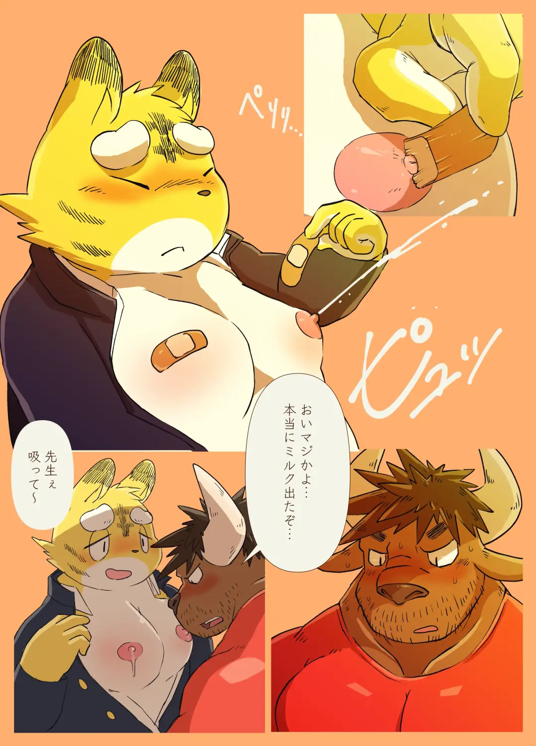 [Rusk] Muscular Bull Teacher & Chubby Tiger Student Fhentai - Page 15