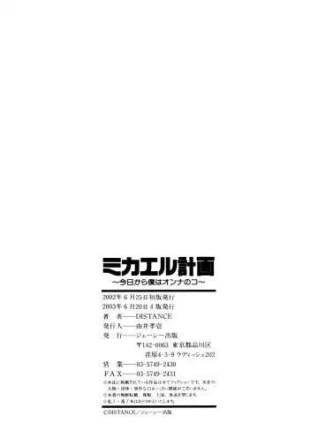 [Distance] Michael Keikaku ~Kyou kara Boku wa Onnanoko~ 1 Fhentai - Page 169