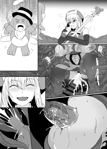 [Shimakawa] Mesugaki Mahou Shoujo wa Daikkirai na Zako Youma ni Karada o Torikomareta node Kankaku Shadan no Mahou o Tsukatte Asa made Taeru Fhentai - Page 78