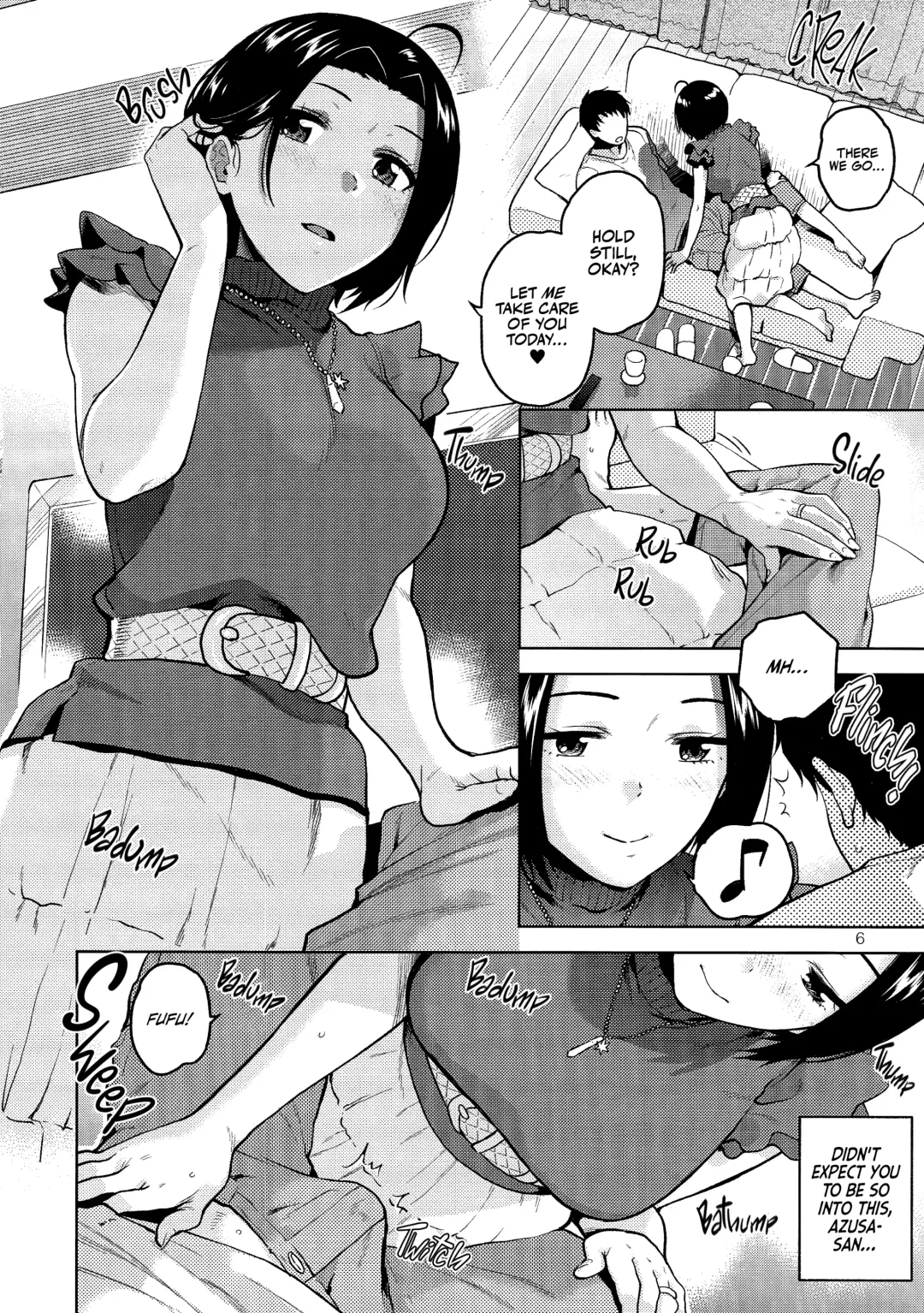 [Kirihara You] Azusa-san ga Te to Kuchi dake de Shite Kureru Hon | Azusa-san Only Uses Her Hands and Mouth Fhentai - Page 7