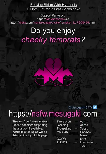 [Kanyapyi] Saimin Sex de Shion-chan o Gaki Onaho ni Suru Hon | Fucking Shion With Hypnosis Till I've Got Me a Brat Cocksleeve Fhentai - Page 34