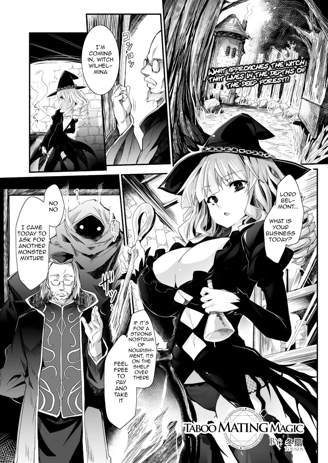 [Tousen] Kinki no Kouhai Majutsu | Taboo Mating Magic Fhentai - Page 1