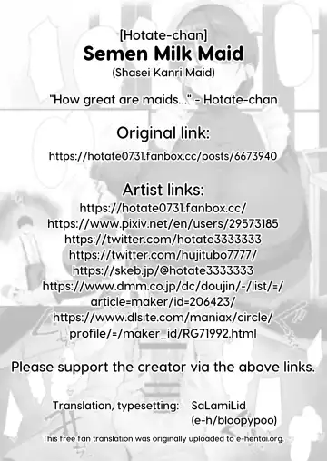 [Hotate-chan] Shasei Kanri Maid | Semen Milk Maid Fhentai - Page 5