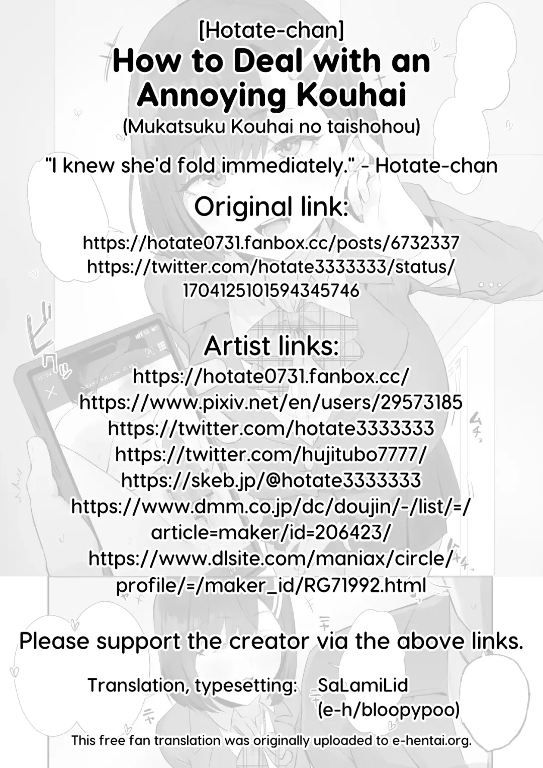 [Hotate-chan] Mukatsuku Kouhai no Taishohou | How to Deal with an Annoying Kouhai Fhentai - Page 6