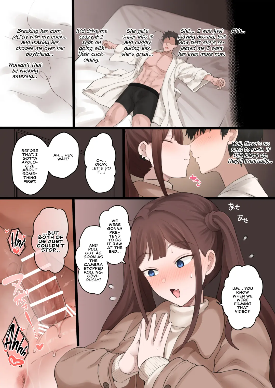 [Terasu Mc] Boku no Netorase Seiheki ni Tsukiatte kureru Kanojo | A Girlfriend Who Plays Along with My Cuckold Fetish + Prequel + CG Fhentai - Page 44