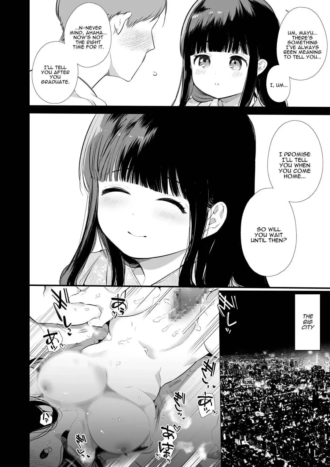 [Yamamoto Tomomitsu] Mayu-chan NTR ~Daigaku Shingaku no Tame Joukyou Shita Kanojo ga Onzoushi ni Tsukamari Dekiai Sarete Shimatta~ | Mayu-chan NTR ~Big Dick in the Big City~ Fhentai - Page 4