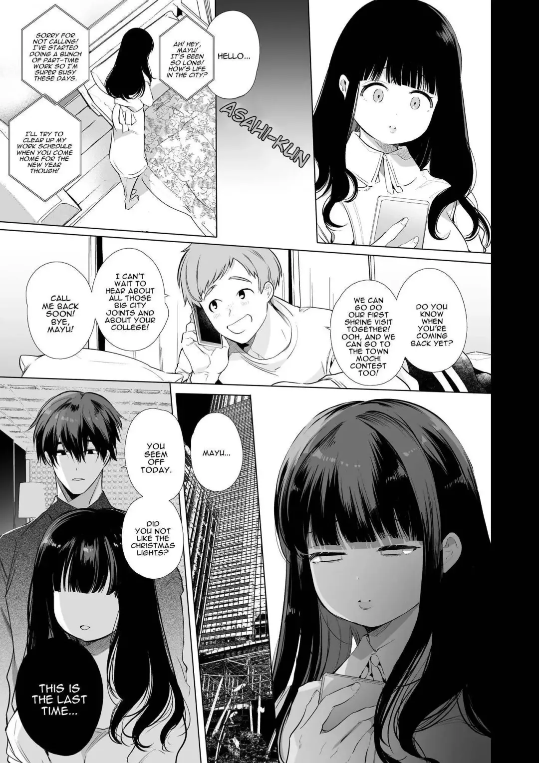 [Yamamoto Tomomitsu] Mayu-chan NTR ~Daigaku Shingaku no Tame Joukyou Shita Kanojo ga Onzoushi ni Tsukamari Dekiai Sarete Shimatta~ | Mayu-chan NTR ~Big Dick in the Big City~ Fhentai - Page 57