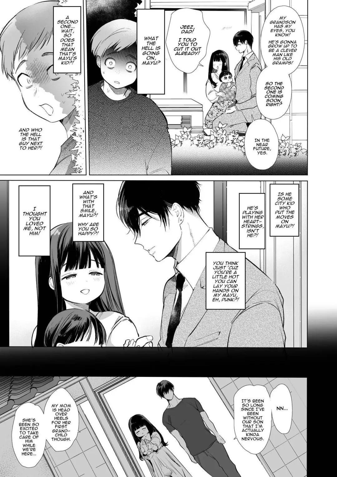 [Yamamoto Tomomitsu] Mayu-chan NTR ~Daigaku Shingaku no Tame Joukyou Shita Kanojo ga Onzoushi ni Tsukamari Dekiai Sarete Shimatta~ | Mayu-chan NTR ~Big Dick in the Big City~ Fhentai - Page 75