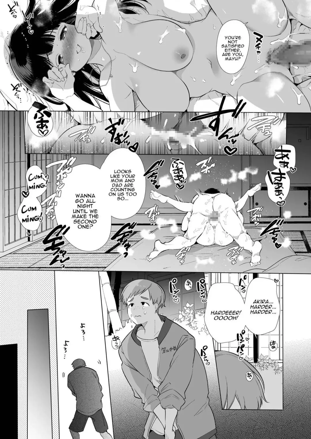 [Yamamoto Tomomitsu] Mayu-chan NTR ~Daigaku Shingaku no Tame Joukyou Shita Kanojo ga Onzoushi ni Tsukamari Dekiai Sarete Shimatta~ | Mayu-chan NTR ~Big Dick in the Big City~ Fhentai - Page 83