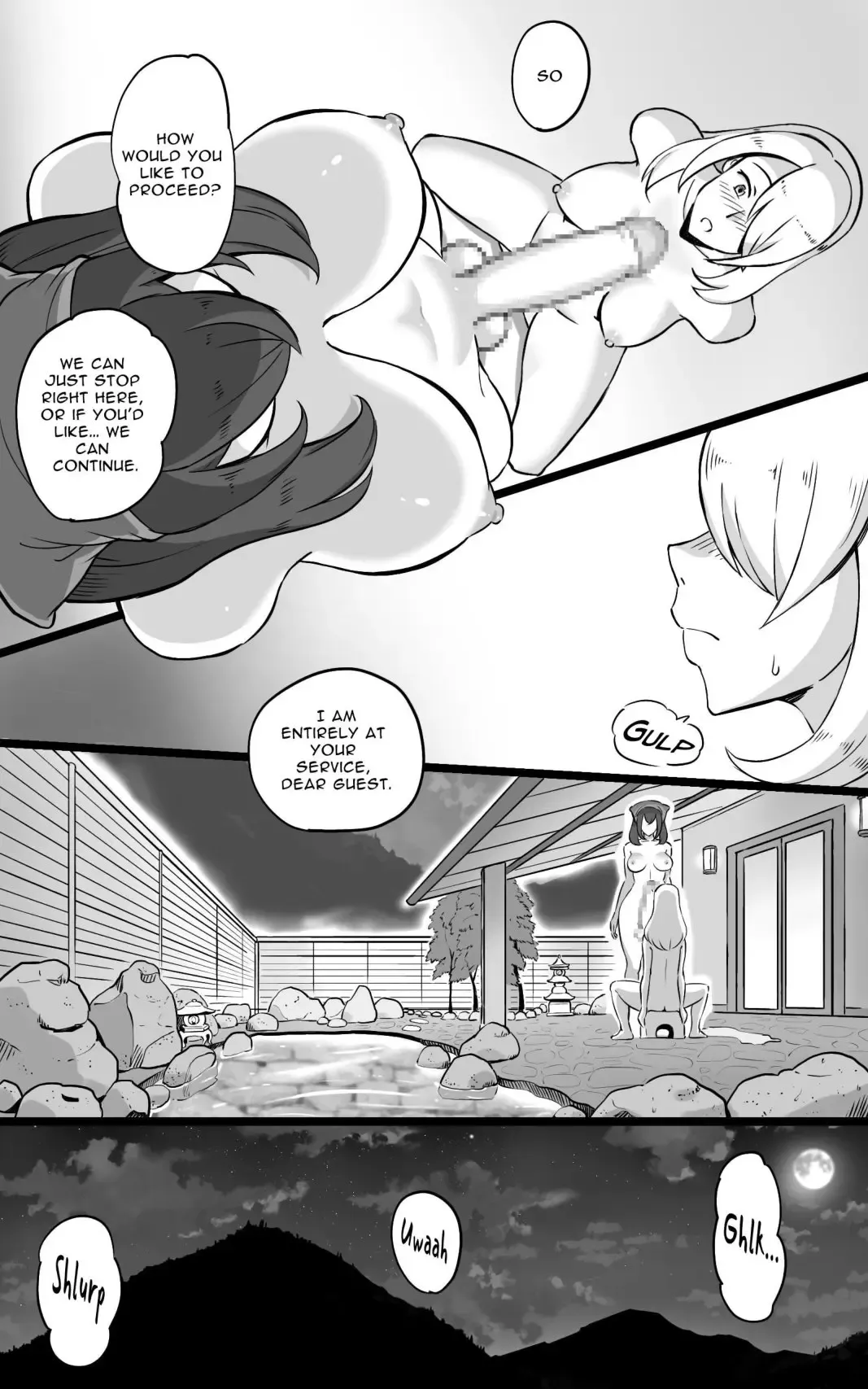 [Mizuiro Megane] Hitou Futanari Onsen Himitsu no Shoushin Ryokou | Hidden Futanari Hot-springs Retreat ~what becomes of the broken hearted~ Fhentai - Page 16