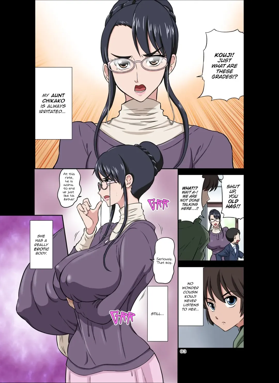 [Dozamura] The Annoying Aunt and Her Sadistic Nephew Fhentai - Page 2