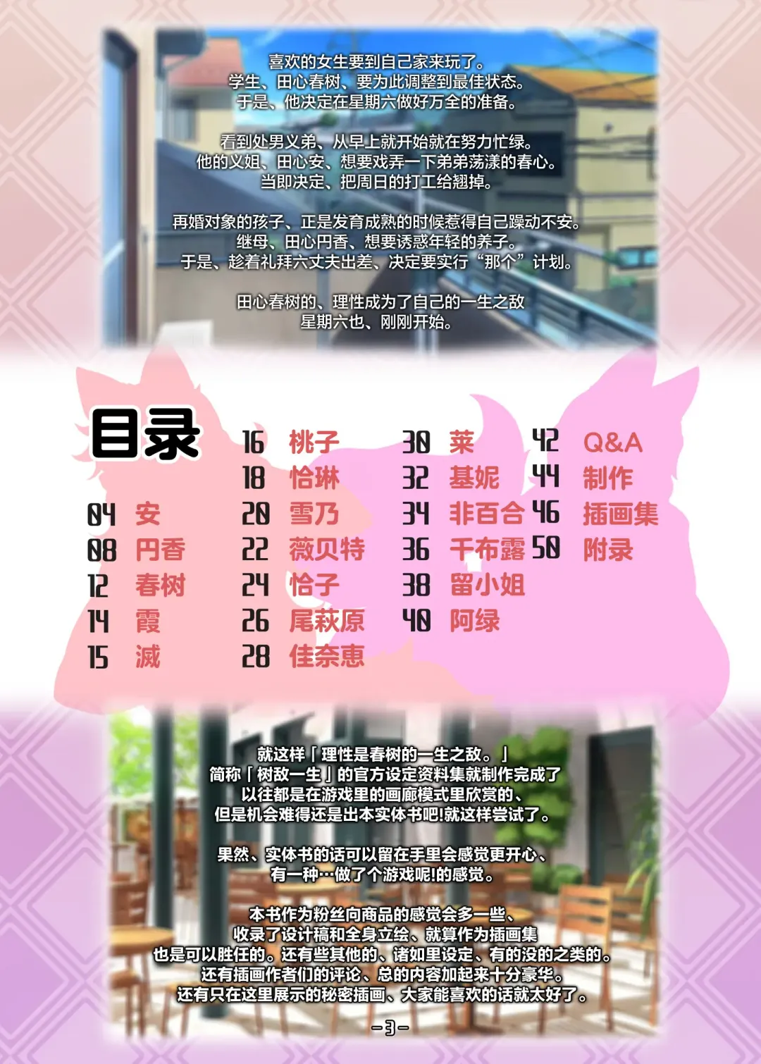 Haruki no Saidai no Teki wa Risei. Settei Shiryou Shuu Fhentai - Page 2