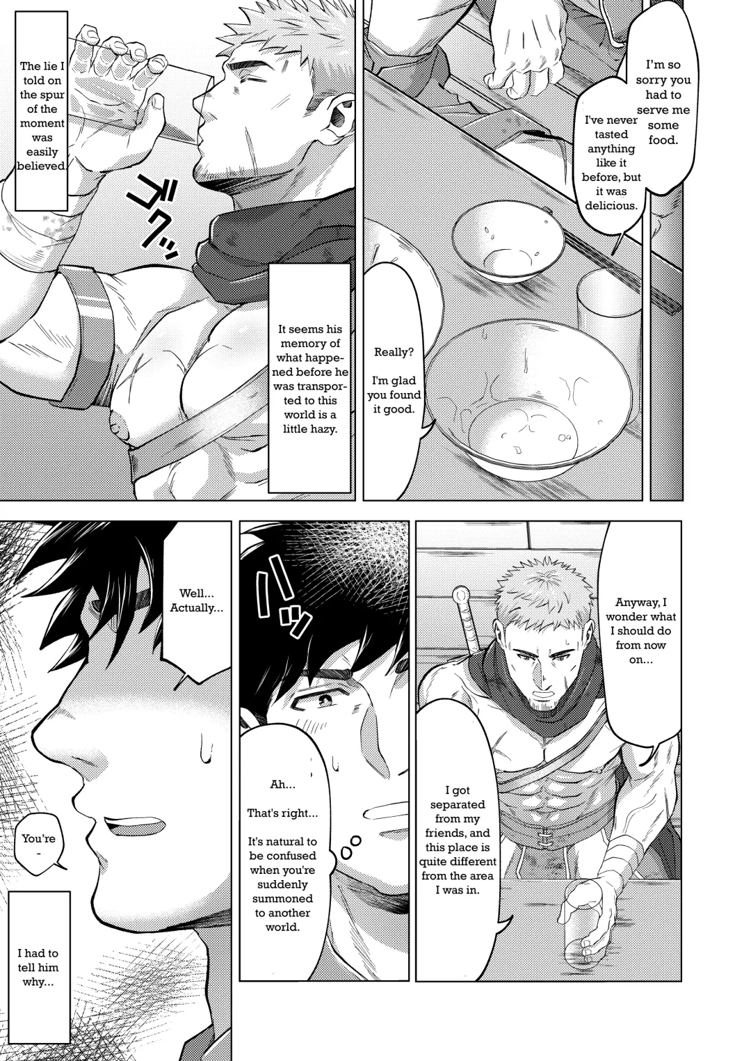 [Shiro] Isekai kara Shoukan Shita Senshi to... | A warrior summoned from another world... Fhentai - Page 5