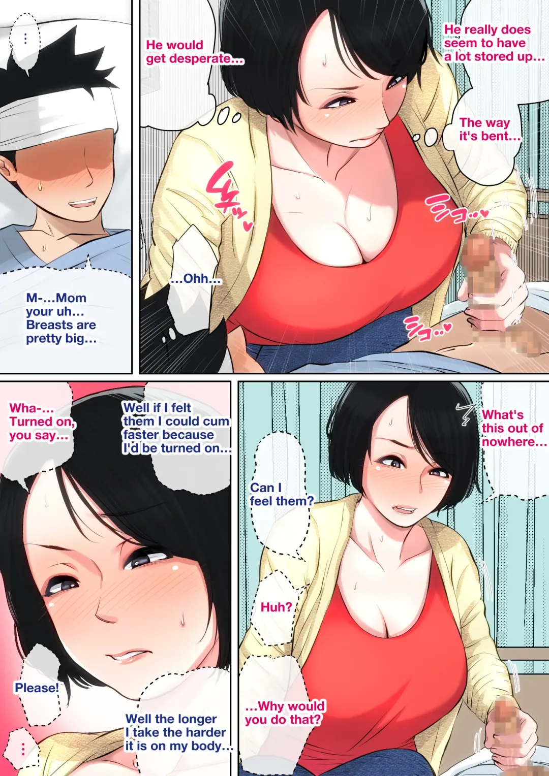 Nyuuin-chuu no Muramura wa  Okaa-san de... | Mom Looks After Me in the Hospital Fhentai - Page 13