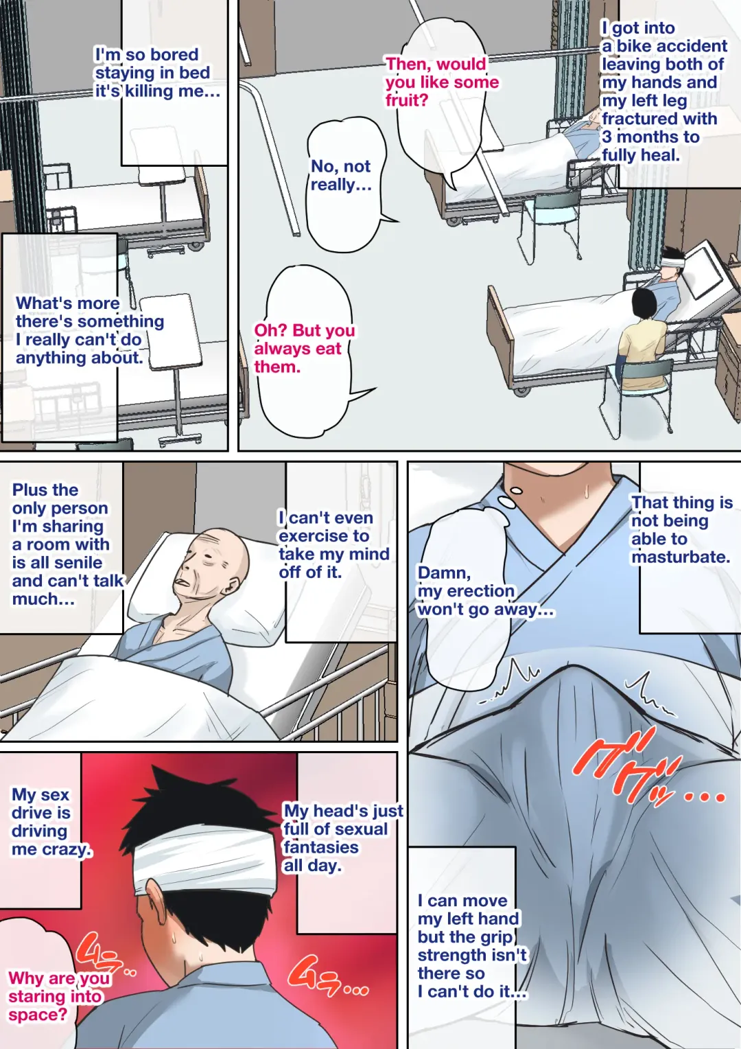 Nyuuin-chuu no Muramura wa  Okaa-san de... | Mom Looks After Me in the Hospital Fhentai - Page 3