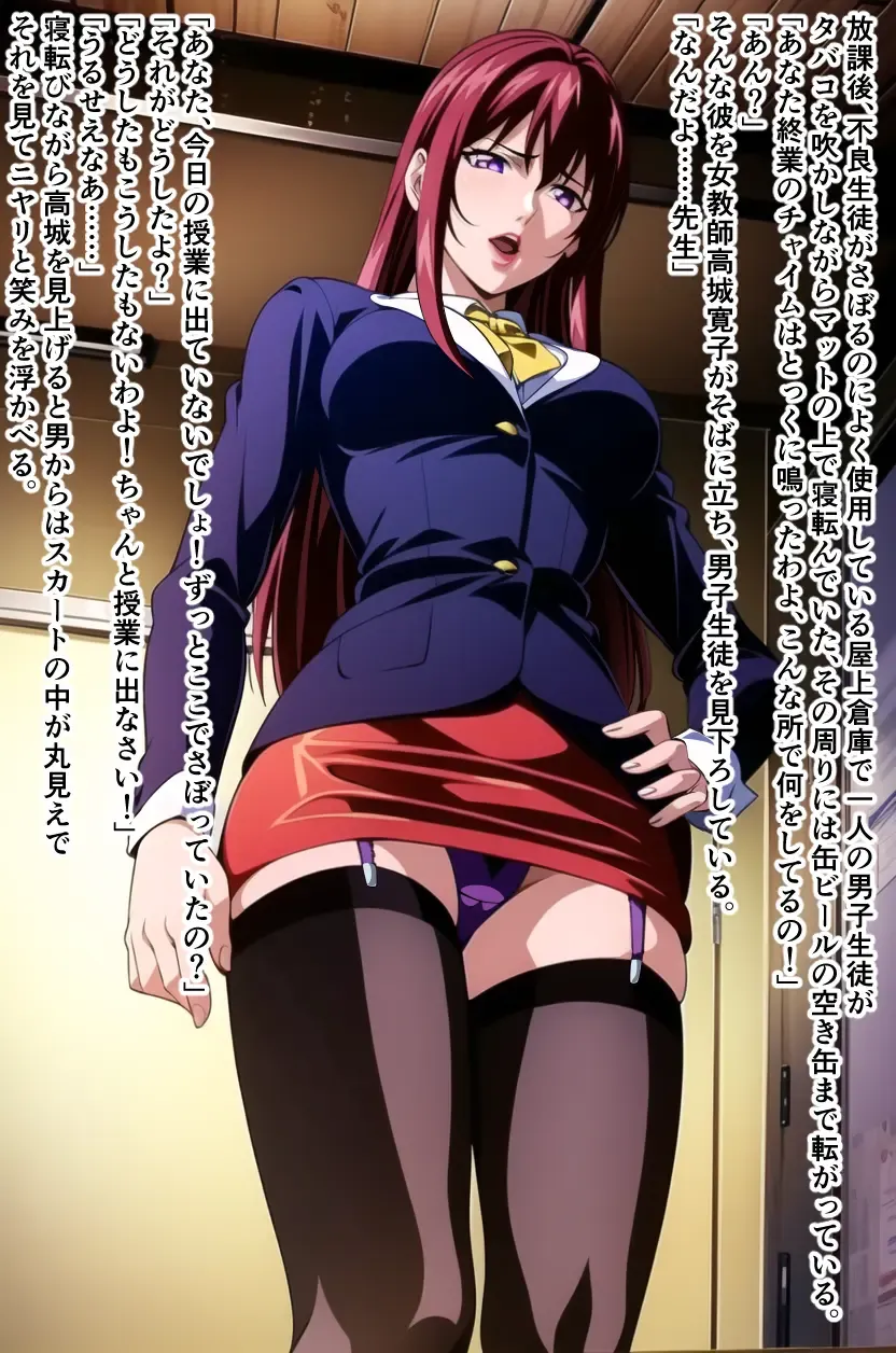 [Hanataka Moai] Onna Kyoushi Takashiro Hiroko Otosareta Houkago Fhentai - Page 2