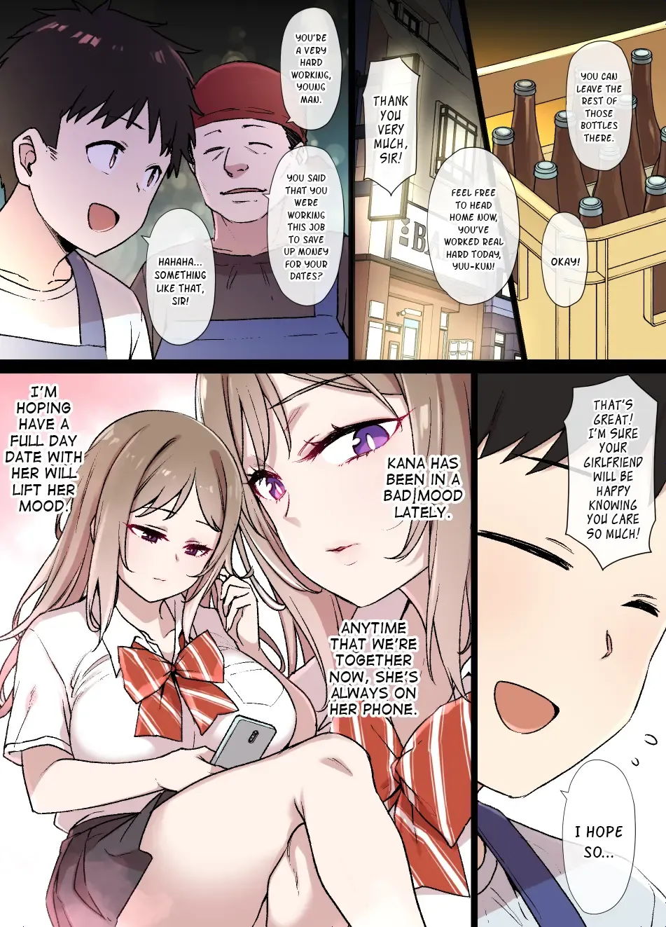 [Kusayarou] 100-nichigo ni Netorareru Kanojo ~Netorareru made Ato 30-nichi~ | The Girlfriend Who Was Cucked After 100 Days - 30 Days Until Cucked Fhentai - Page 1