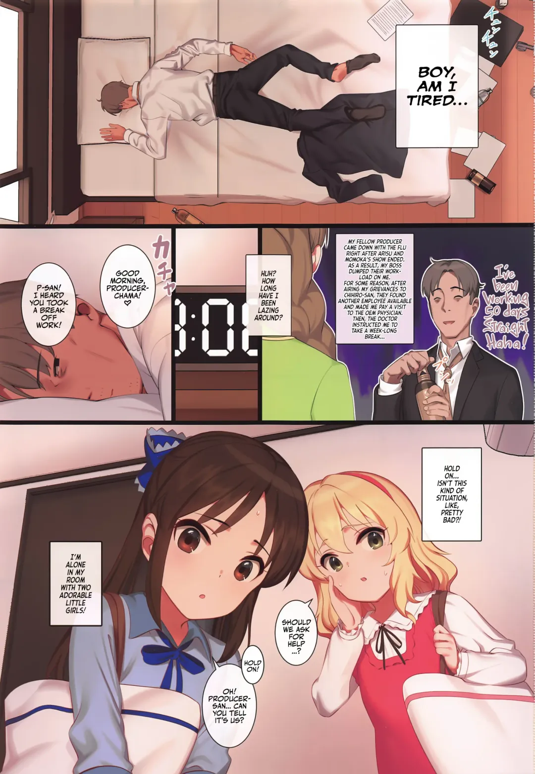 [Pettanp] Tsukarehatete Kaettara Arisu to Momoka ga Seiteki ni Iyashimakutte kuremashita. | Lovely R&R with Arisu and Momoka, Gone Sexual! Fhentai - Page 2