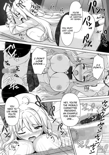 [Aka Shio] Fuuki Iin Ojou-sama, Sei ni Mezameru Fhentai - Page 13