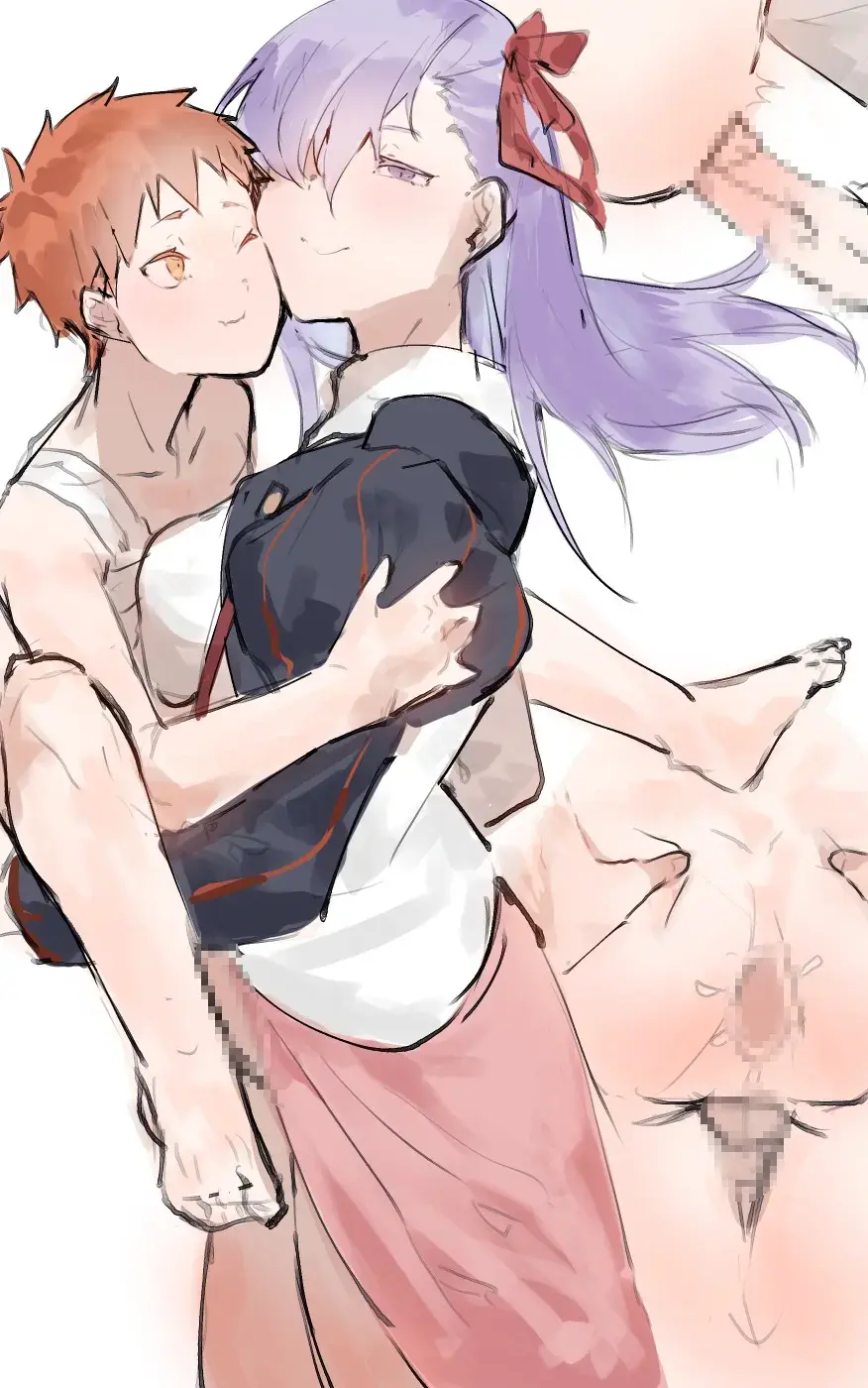 Shiki and Shirou x girls from FSN and Tsukihime Fhentai - Page 3