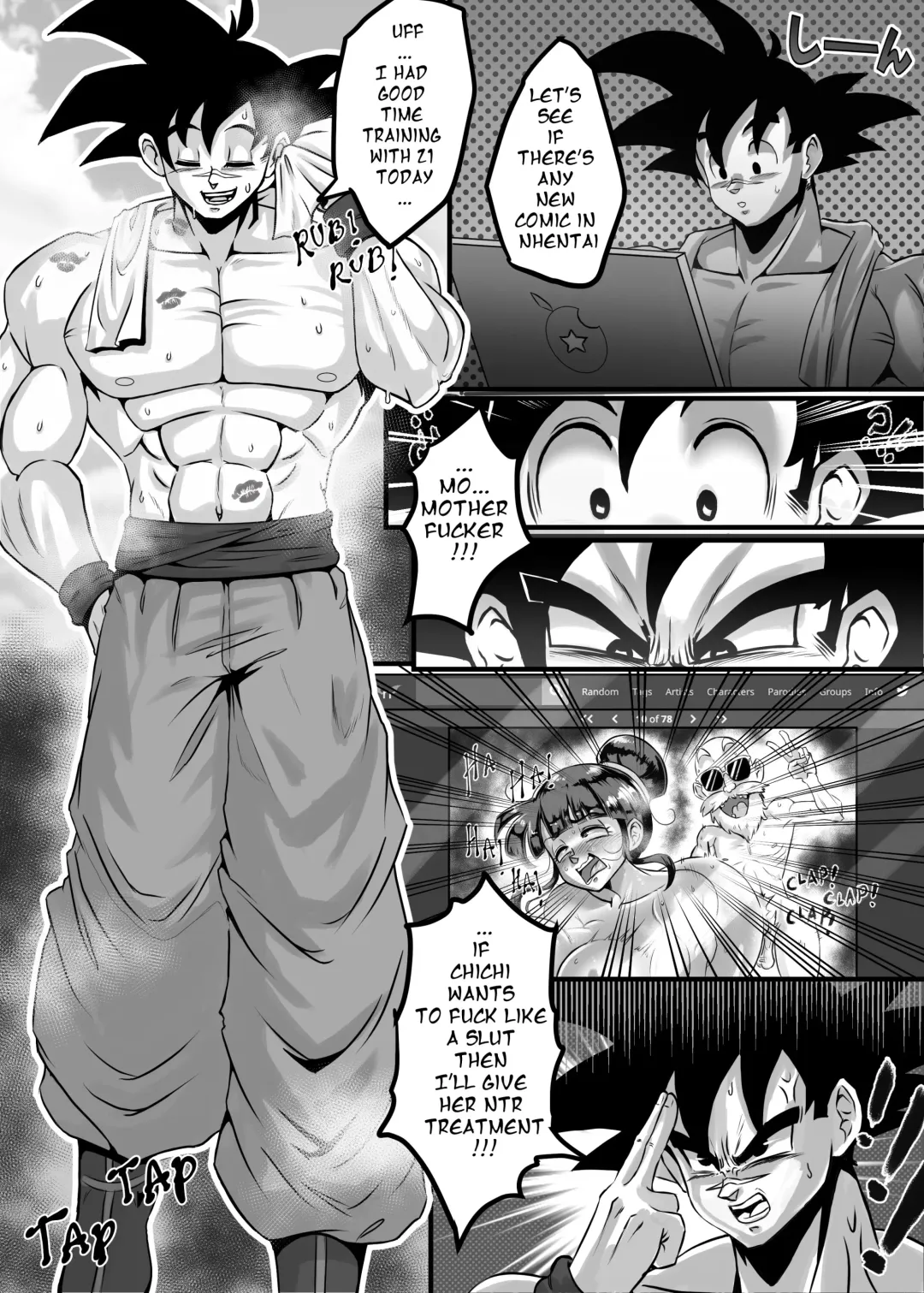 [Ogi Sifer] Ogi_Sifer(all goku x chichi comics) [bonus](non text version of the goku vs three chichi] Fhentai - Page 2