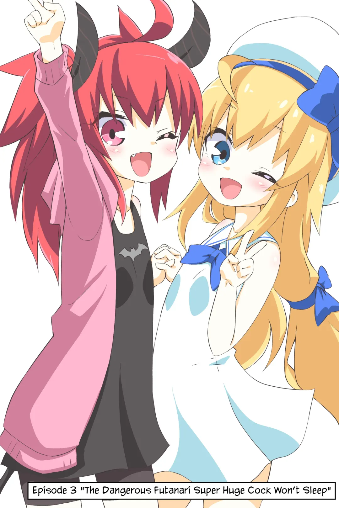 [Niwaka Potato] Dai 3-wa "Kiken na Futanari Chou Kyokon wa Nemurenai" | Episode 3 "The Dangerous Futanari Super Huge Cock Won't Sleep" Fhentai - Page 1