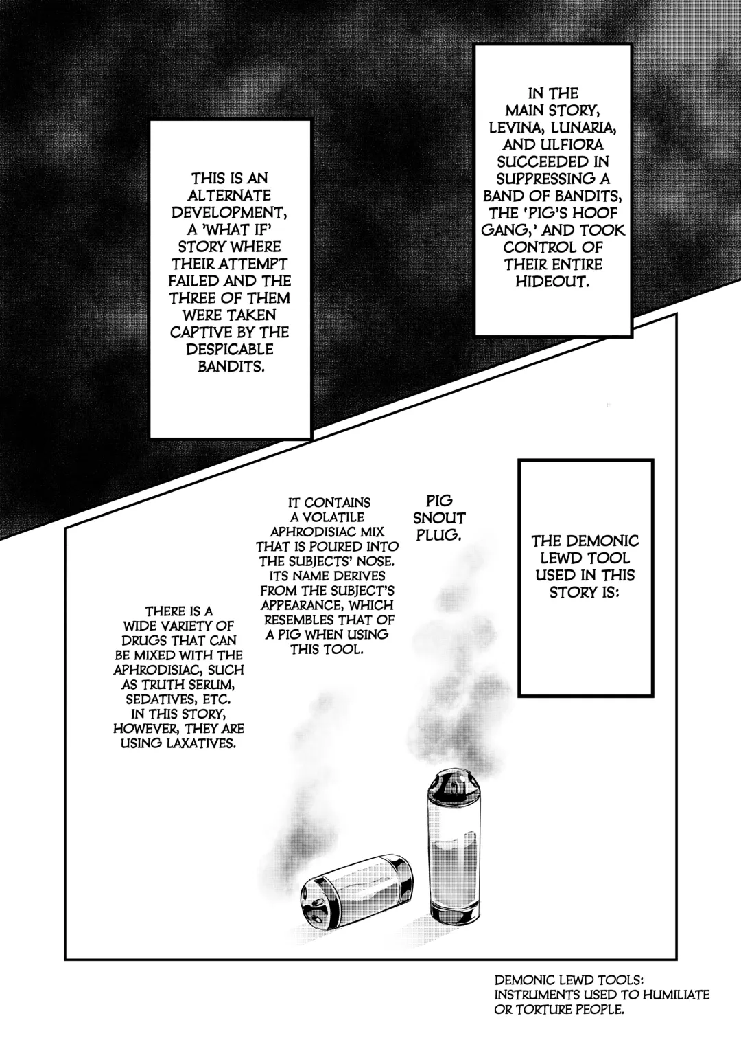 [Hatoba Akane] Touma Senki Cecilia IF ~Toraware no Senotome Dappun no Utage to Koedame Kuro~ | Demon Slaying Battle Princess Cecilia Extra Chapter ~Battle Princesses in Captivity: Defecation Banquet and Excrement Bath~ Fhentai - Page 2