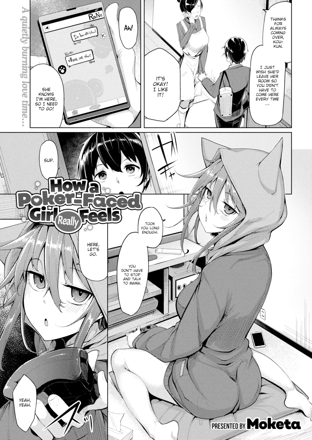 [Moketa] PF Kanojo no Kimochi | How a Poker-Faced Girl Really Feels (decensored) Fhentai - Page 1