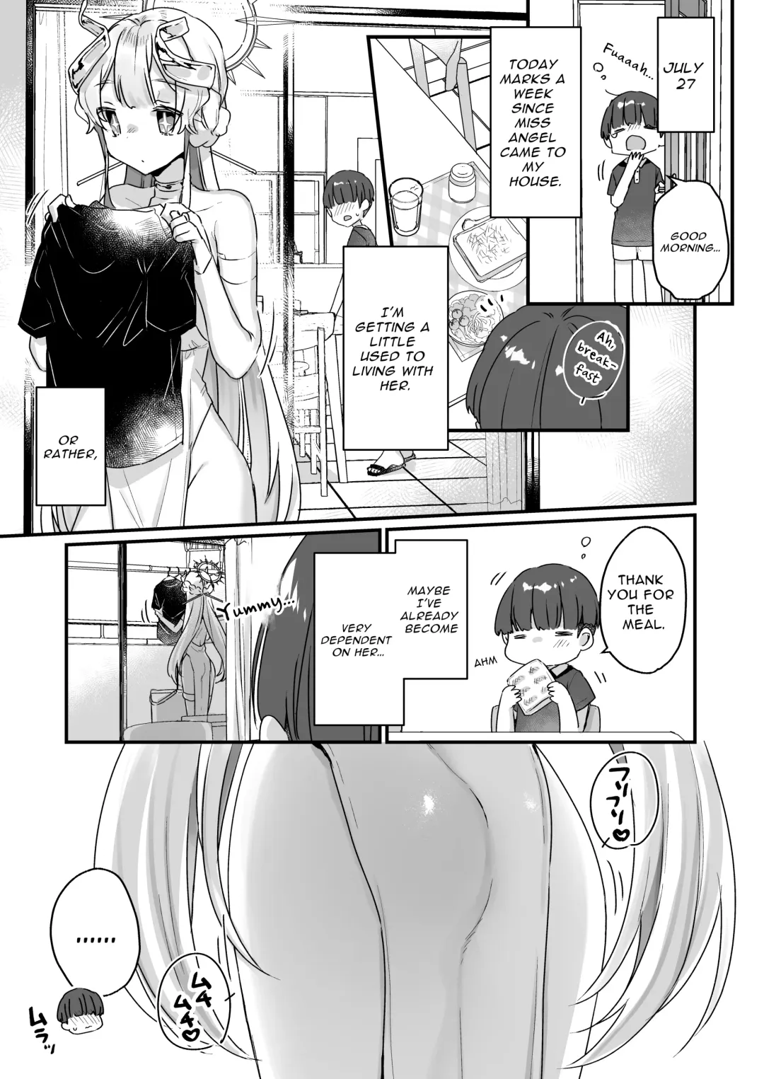 [Kanroame] Onaho Ochishita Kikai Tenshi-sama to Boku no Natsuyasumi | My Summer Vacation with a Fallen Faphole Mech Angel Fhentai - Page 22