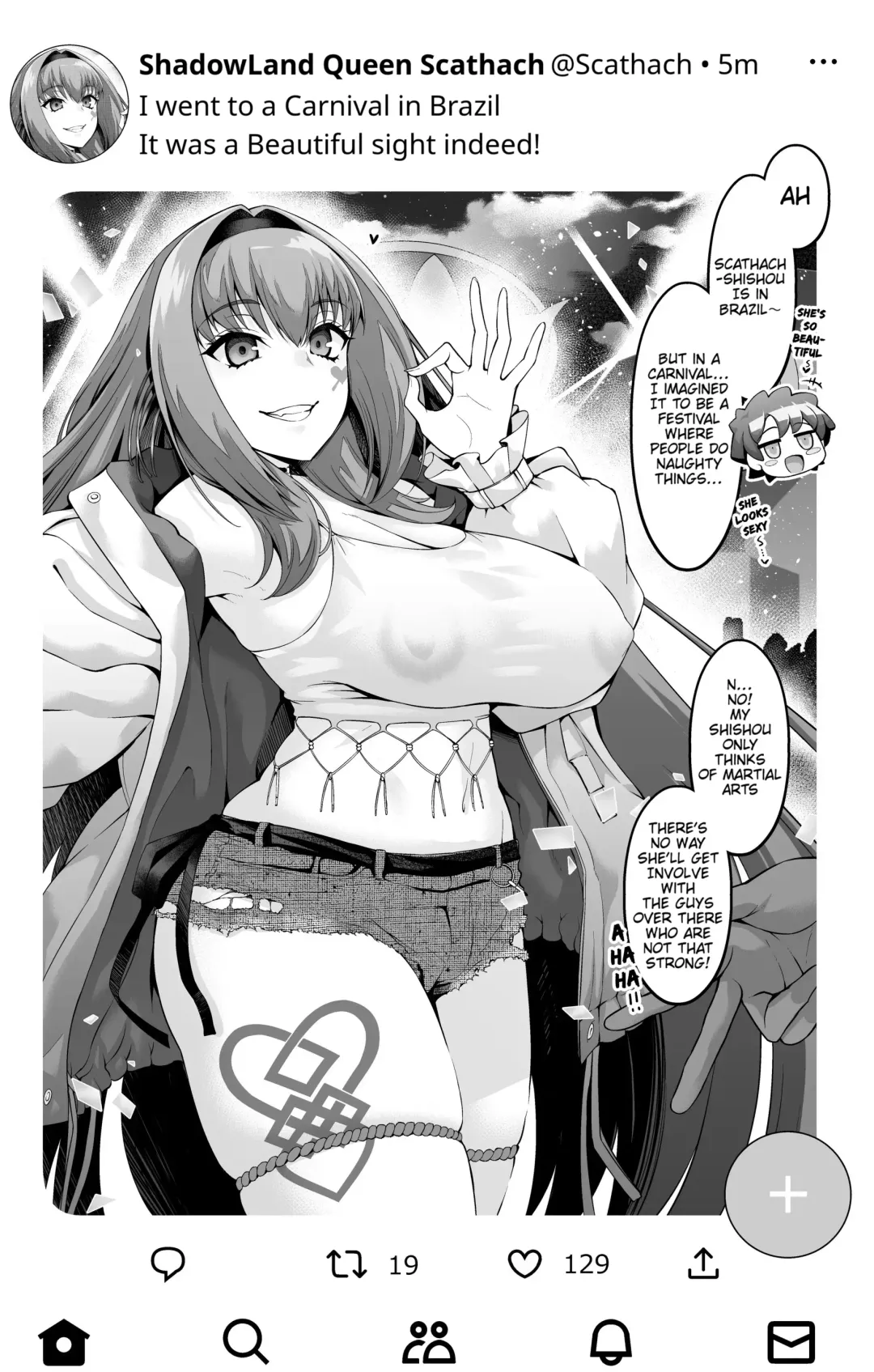 [Ankoman] Scathach Shishou Carnival o Mankitsu suru | Scathach Shishou Had Fun At A Carnival Fhentai - Page 6