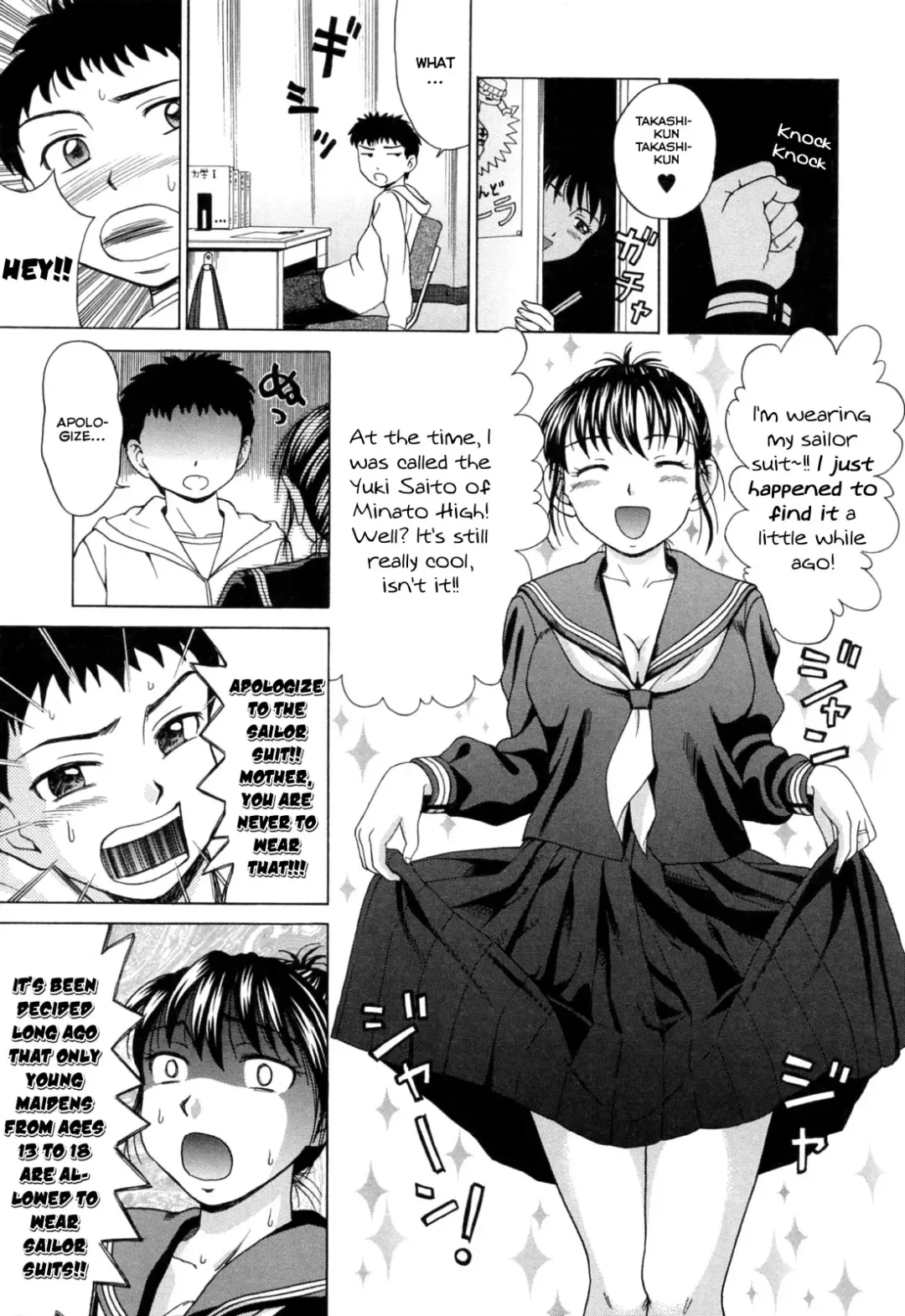 [Shiraishi Nagisa] Mamadatte! Sailor Fuku | Even Mama can wear Sailor Suits! Fhentai - Page 7