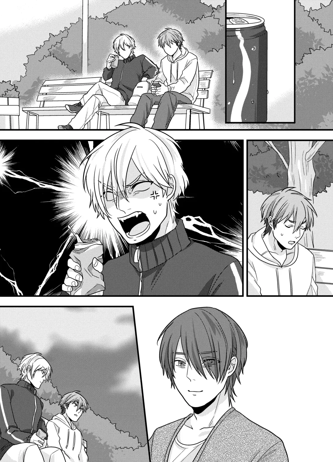 [Ichii Akira] Senpai, Ii Koto Shimasen ka? Jiishiki Kajou na Uke-kun ga Yagai Play de Hajimete o Sasageta Hanashi Fhentai - Page 34