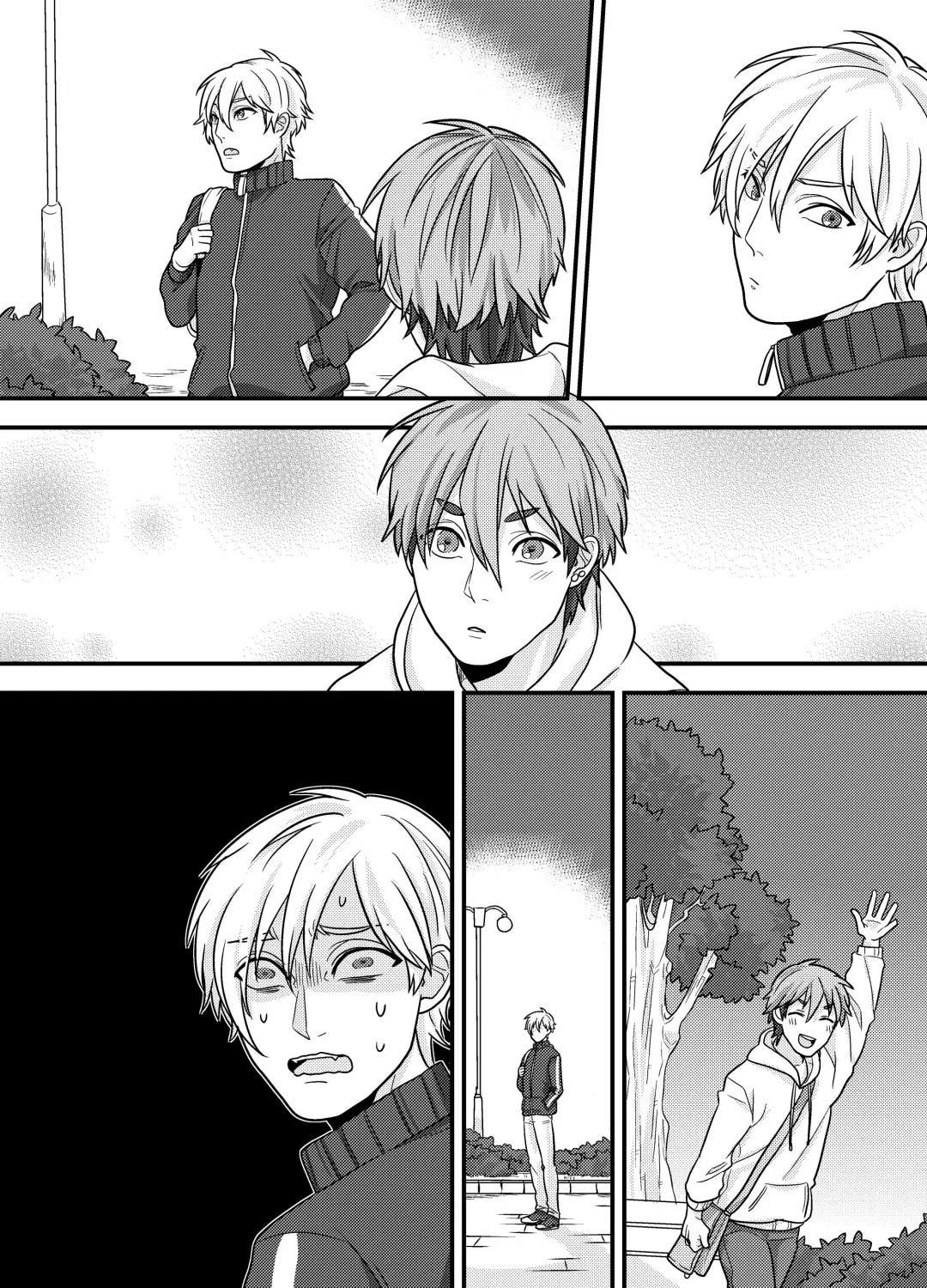 [Ichii Akira] Senpai, Ii Koto Shimasen ka? Jiishiki Kajou na Uke-kun ga Yagai Play de Hajimete o Sasageta Hanashi Fhentai - Page 47