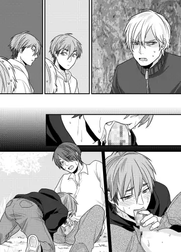 [Ichii Akira] Senpai, Ii Koto Shimasen ka? Jiishiki Kajou na Uke-kun ga Yagai Play de Hajimete o Sasageta Hanashi Fhentai - Page 39