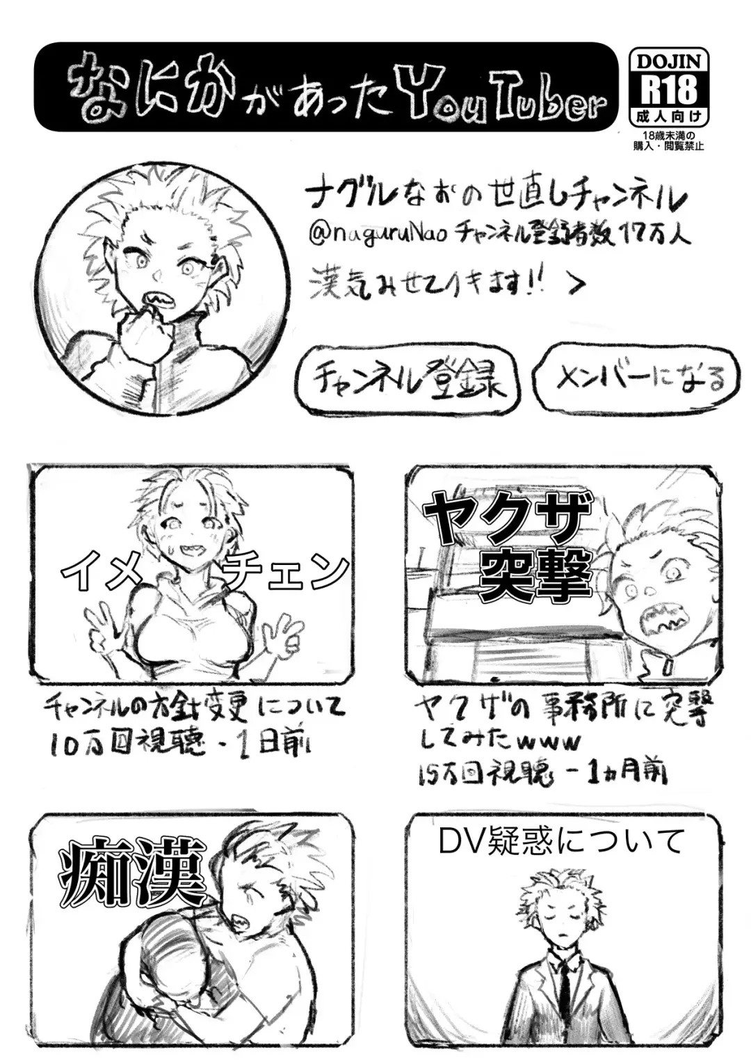 [Gomabura] なにかがあったYouTuber Fhentai - Page 1