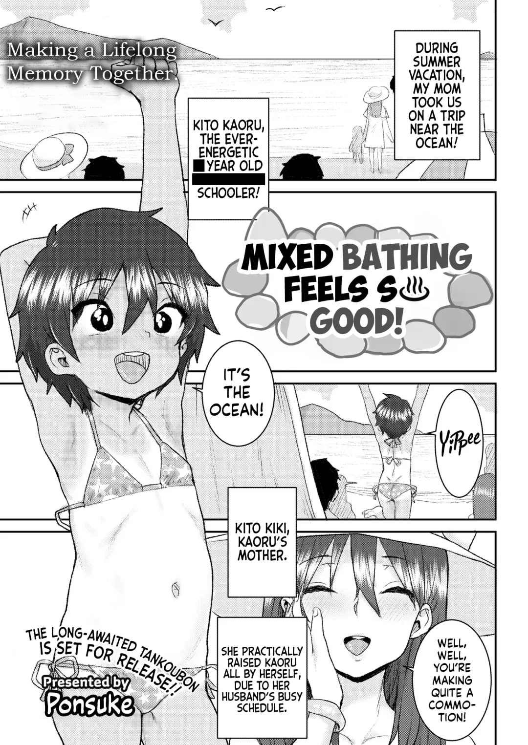 [Ponsuke] Yonyoku tte Kimochi Ii! | Mixed Bathing Feels So Good! Fhentai - Page 1
