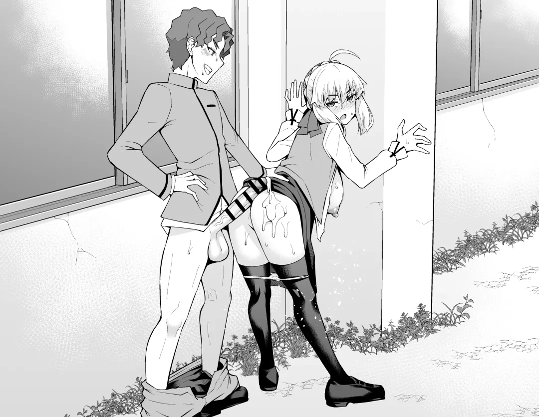 [Ankoman] Saber, Shinji to Gakkouura de... Fhentai - Page 10