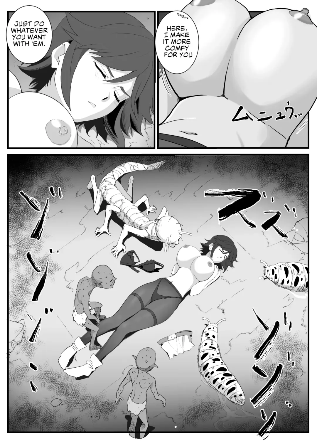 Hitozuma Boukensha Doukutsu ~Teikyuu Monster Oppai Houshi~ | Married Adventurer Cave Adventuring ~Low Rank Monsters Boob Service~ Fhentai - Page 18