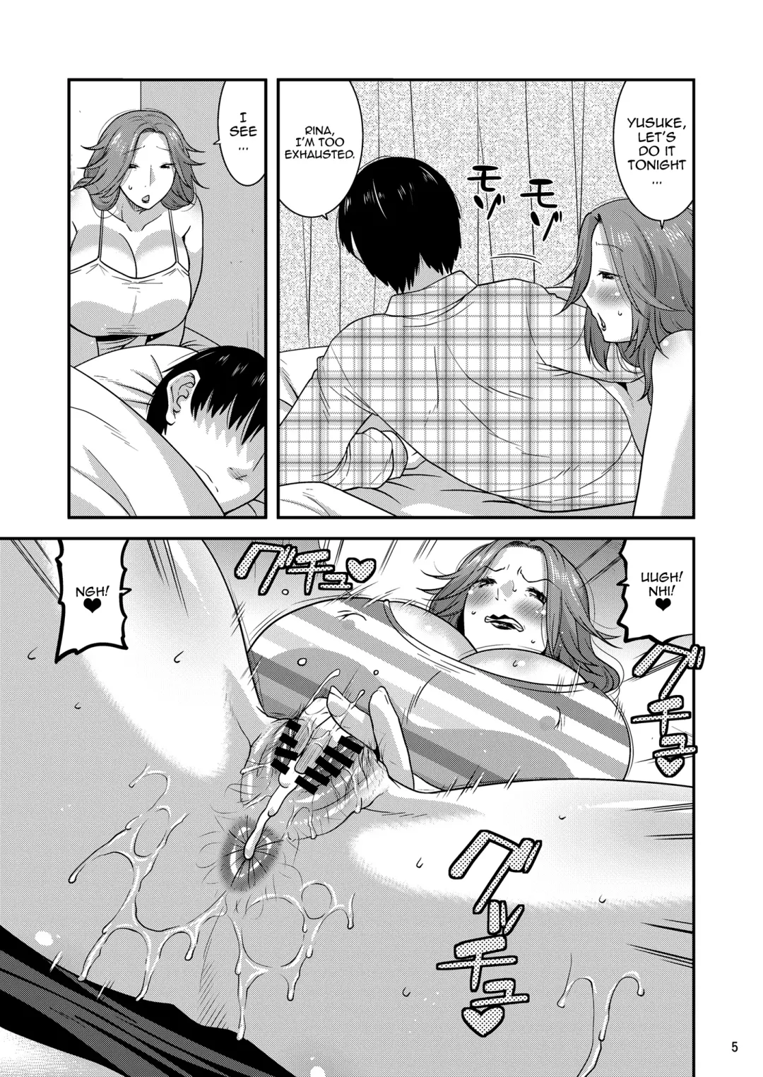 [Utamaro] Chijoku ni Harami Datsu Maso Tsuma | The Masochistic Wife Falls To Sexual Humiliaton and Gets Pregnant Fhentai - Page 4