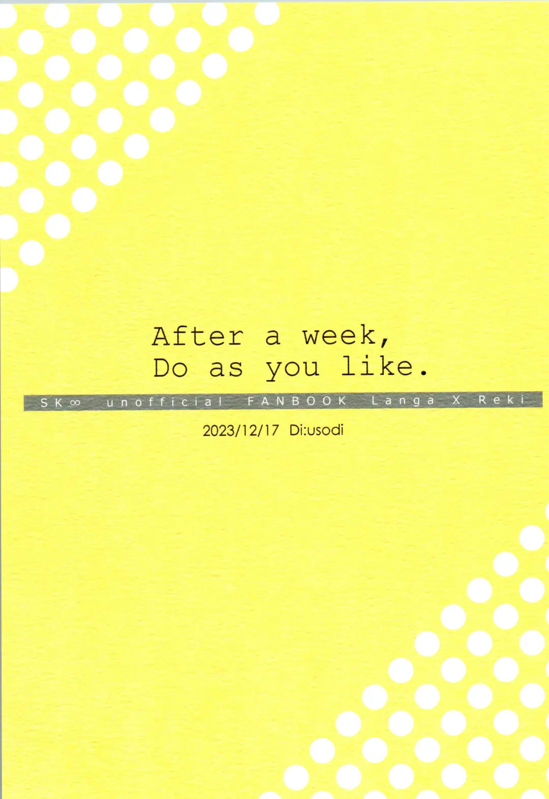 [Usodi] Isshuukan Go wa Suki ni Shite. Fhentai - Page 20