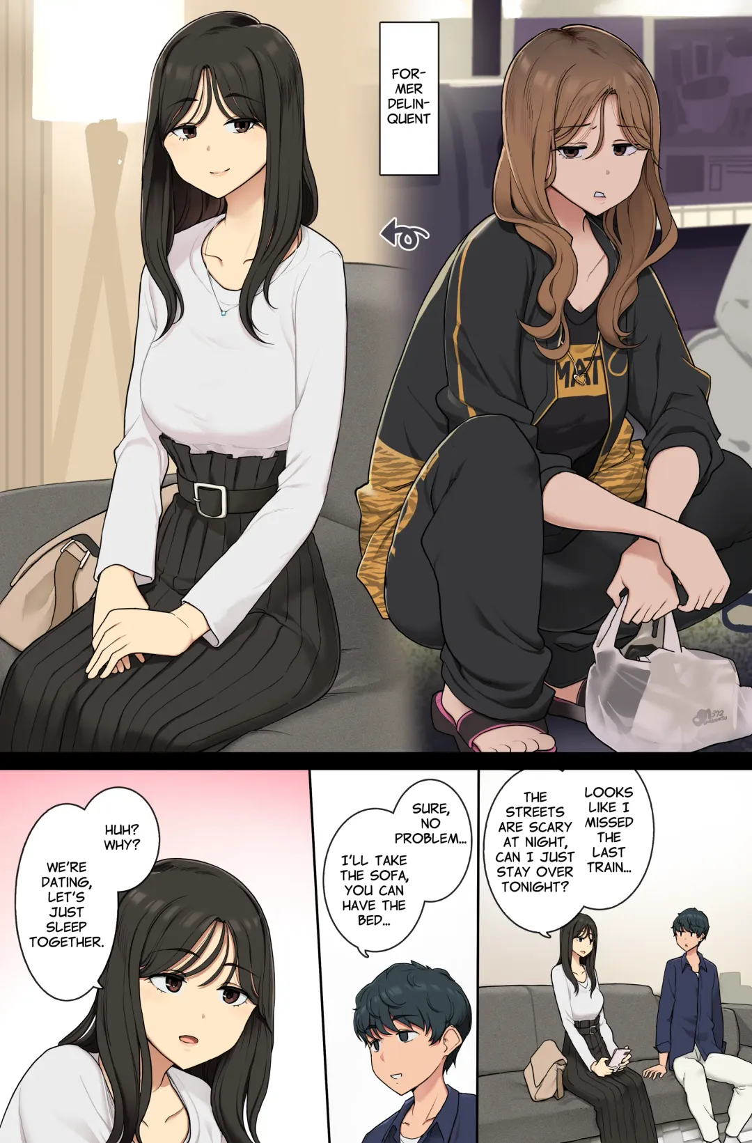 [Wakamatsu] MotoYan ga Dechau Onee-san | An Ex-Delinquent Lets Her Old Self Slip Out Fhentai - Page 1