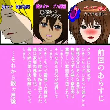 Read ひきこもりの弟に支配され肉奴●に成り果てた母と姉2 - Fhentai