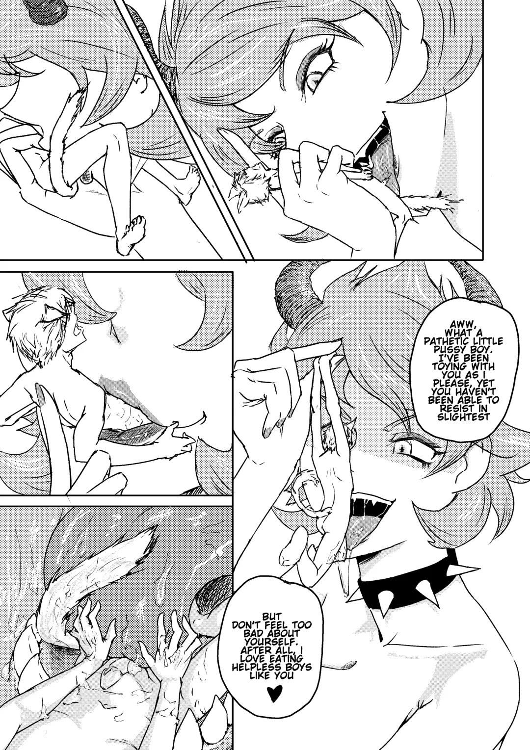 [Shoulder Enjoyer] Succubus Eats Catboy Fhentai - Page 1